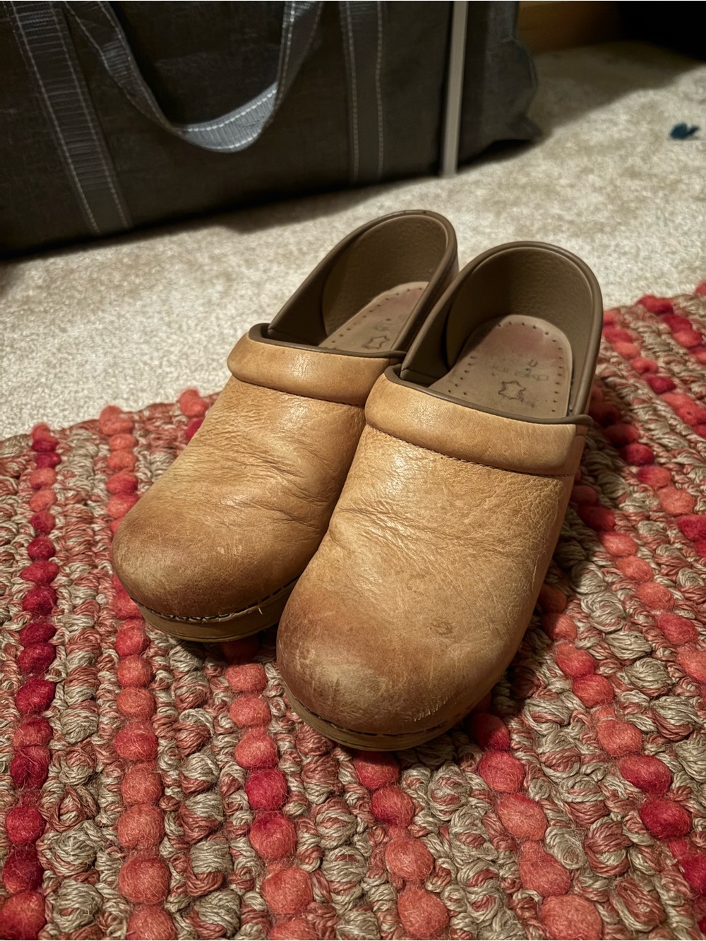 Dansko Tan Leather Clogs